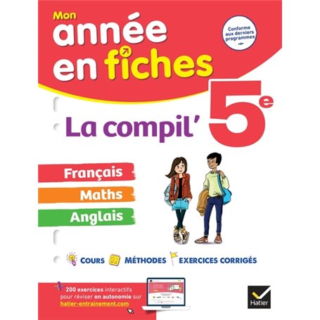 La Compil' 5e (tout-en-un) : français, maths et anglais