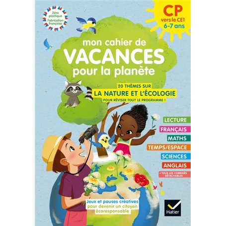 Mon cahier de Vacances pour la planète 2023 du CP au CE1 6/7 ans