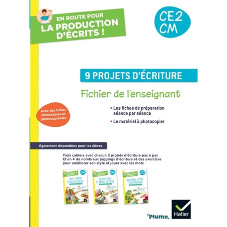 En route pour la production d'écrits - Ed. 2023 - Fichier photocopiable CE2 CM