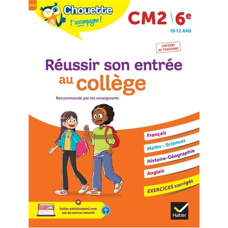 Réussir son entrée au collège CM2/6e