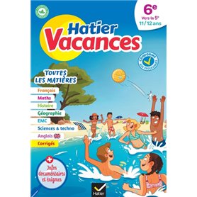 Cahier de vacances 2023 de la 6e vers la 5e