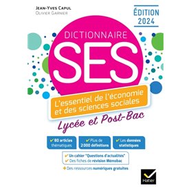 Dico SES - Dictionnaire d'économie et de sciences sociales - Ed. 2024