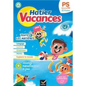 Cahier de vacances 2023 de la Petite section vers la Moyenne section 3/4 ans