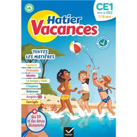 Cahier de vacances 2023  du CE1 vers le CE2 7/8 ans