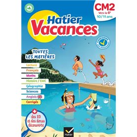 Cahier de vacances 2023  du CM2 vers la 6e 10/ 11 ans