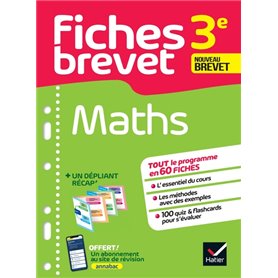 Fiches brevet Maths 3e Brevet 2024