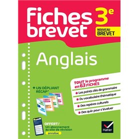 Fiches brevet Anglais 3e Brevet 2024