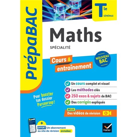 Prépabac Maths (spécialité) Tle générale - Bac 2024