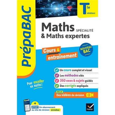 Prépabac Maths (spécialité) & Maths expertes (option) Tle générale - Bac 2024