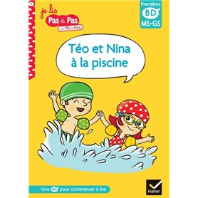 Téo et Nina à la piscine