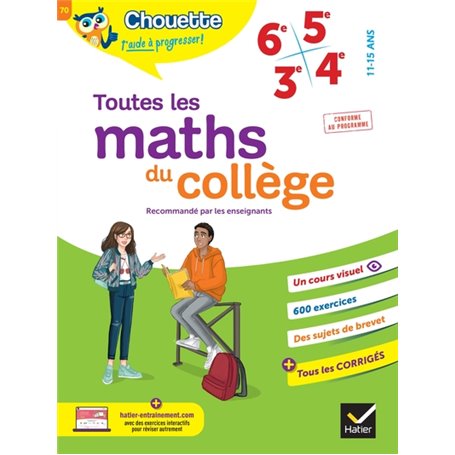 Chouette - Toutes les maths du collège 6e, 5e, 4e, 3e