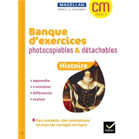 Magellan Histoire CM Ed 2023 Banque d'exercices photocopiables détachables + ressources numériques