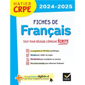 Hatier CRPE -  Fiches de Français - Epreuve écrite 2024/2025