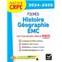 Hatier CRPE -  Fiches d'Histoire géographie EMC - Epreuve écrite 2024/2025