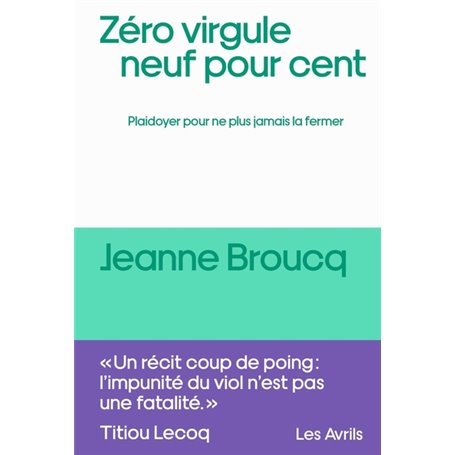 Zéro virgule neuf pour cent