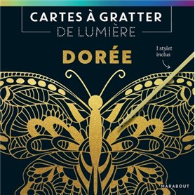 Cartes à gratter de lumière : Dorée