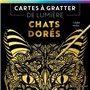 Cartes à gratter de lumière - Chats dorés