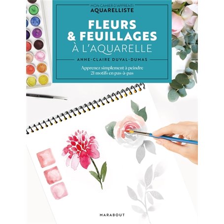 Fleurs & feuillages à l'aquarelle