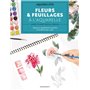 Fleurs & feuillages à l'aquarelle