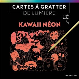 Cartes à gratter de lumière - Kawaii néon