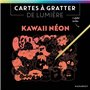 Cartes à gratter de lumière - Kawaii néon