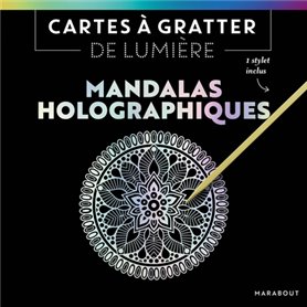 Cartes à gratter de lumière - Mandalas Holographiques