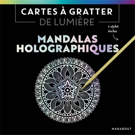 Cartes à gratter de lumière - Mandalas Holographiques