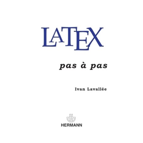 LaTeX pas à pas