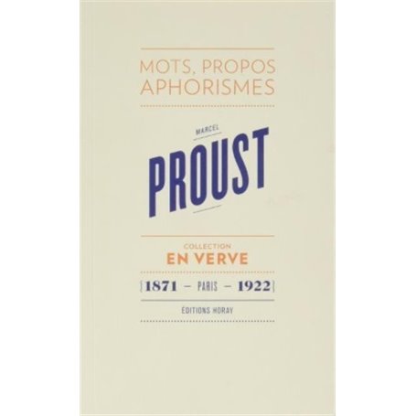 Marcel Proust En Verve