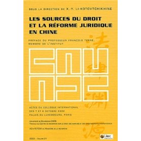 les sources du droit et la reforme juridique en chine