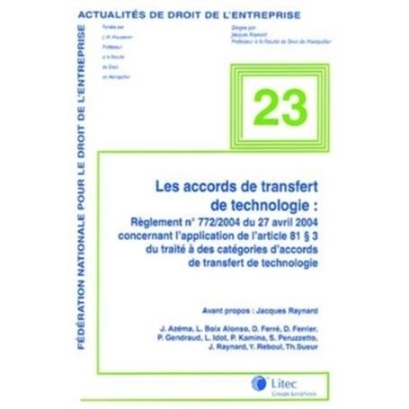 les accords de transfert de technologie