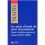 un siecle d etude du droit international