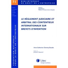 le reglement judiciaire et arbitral/contentieux brev invent. n.71