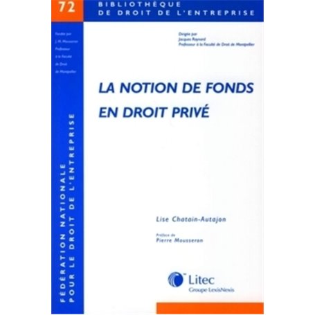 la notion de fonds en droit prive n°72