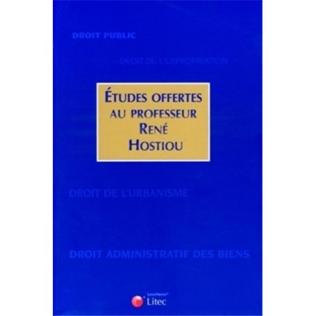 etudes offertes au professeur rene hostiou