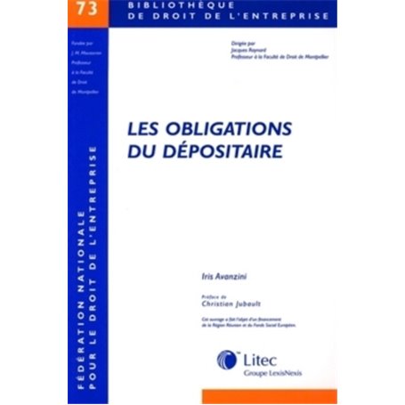 les obligations du depositaire