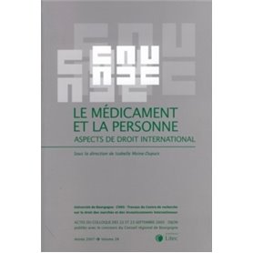 le medicament et la personne aspects de droit international