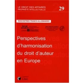 perspectives d harmonisation du droit en europe rencontres franco-allemandes