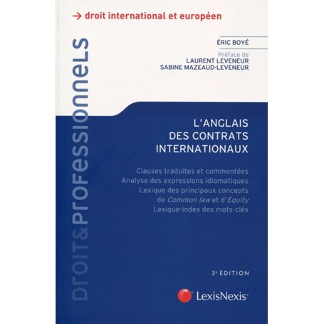 l anglais des contrats internationaux