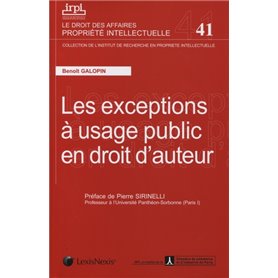 les exceptions a usage public en droit d auteur