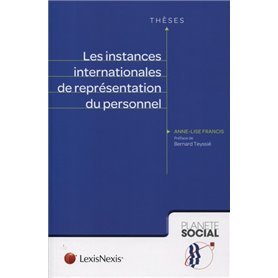 les instances internationales de representation du personnel