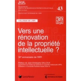 vers une renovation de la propriete intellectuelle