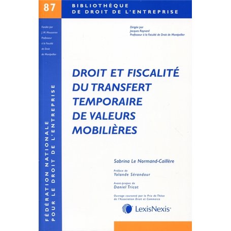 droit et fiscalite du transfert temporaire de valeurs mobilieres