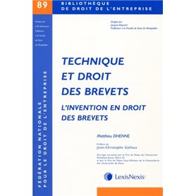 technique et droit des brevets (tome 89)