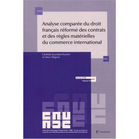 analyse comparee droit francais reforme des contrats et regles materielles droit commerce interna.