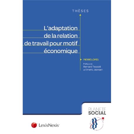 l adaptation de la relation de travail pour motif economique