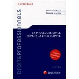 la procedure civile devant la cour d appel