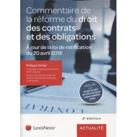 commentaire de la reforme du droit des contrats et des obligations