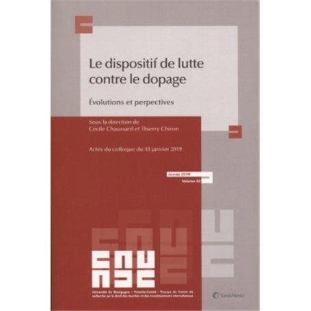 le dispositif de lutte contre le dopage