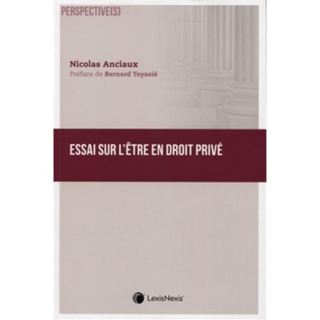 essai sur l etre en droit prive